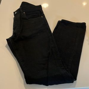 J Crew Men’s black jeans, size 31/32